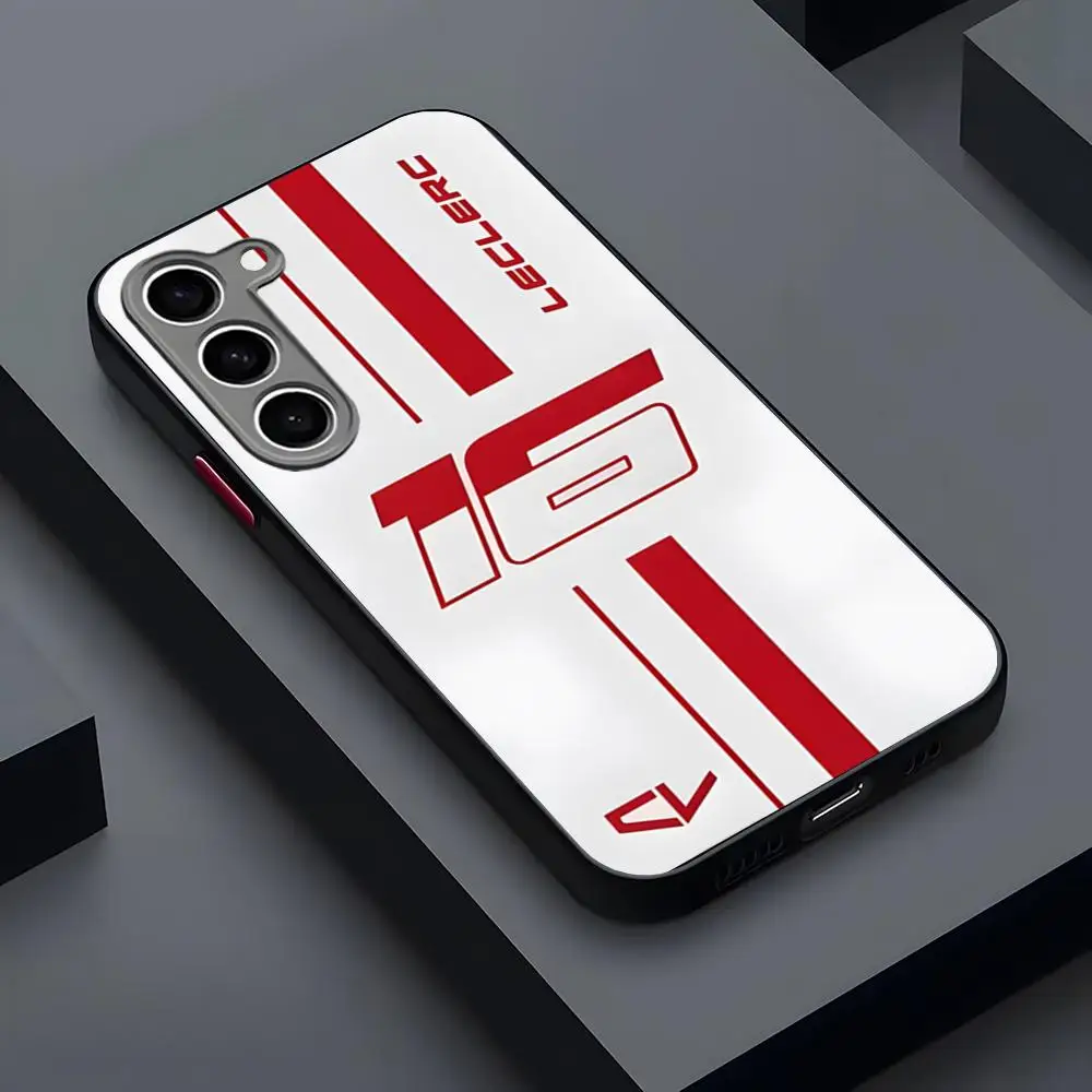 Charles Leclerc 16 Phone Case Matte Transparent For Samsung S25Plus S21fe S22 FE S23 Ultra S24 Plus S25 Luxury Back Cover