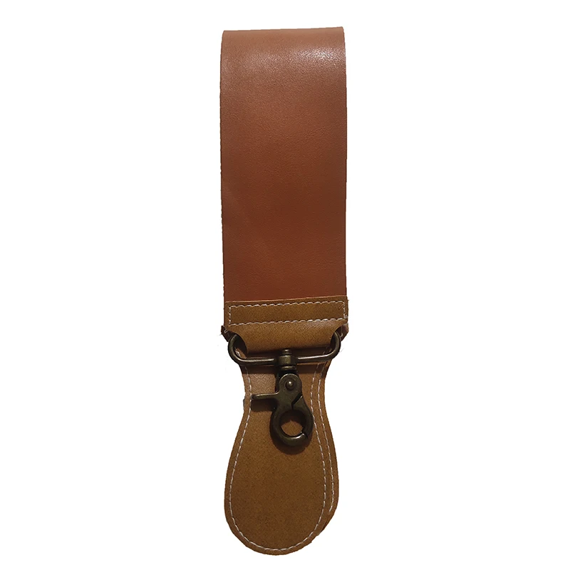 Pro Tukang Cukur Portabel Lapisan Ganda Kulit Asli Mencukur Strop Lurus Pisau Cukur Rautan Tali Sabuk Alat Tali Cukur Diperlukan