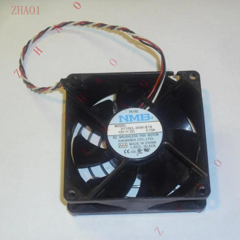 Z   10pcs NMB Minebea 80mm12V DC 0.13A Cooling Fan 3110KL-04W-B19 27.4cfm no shell
