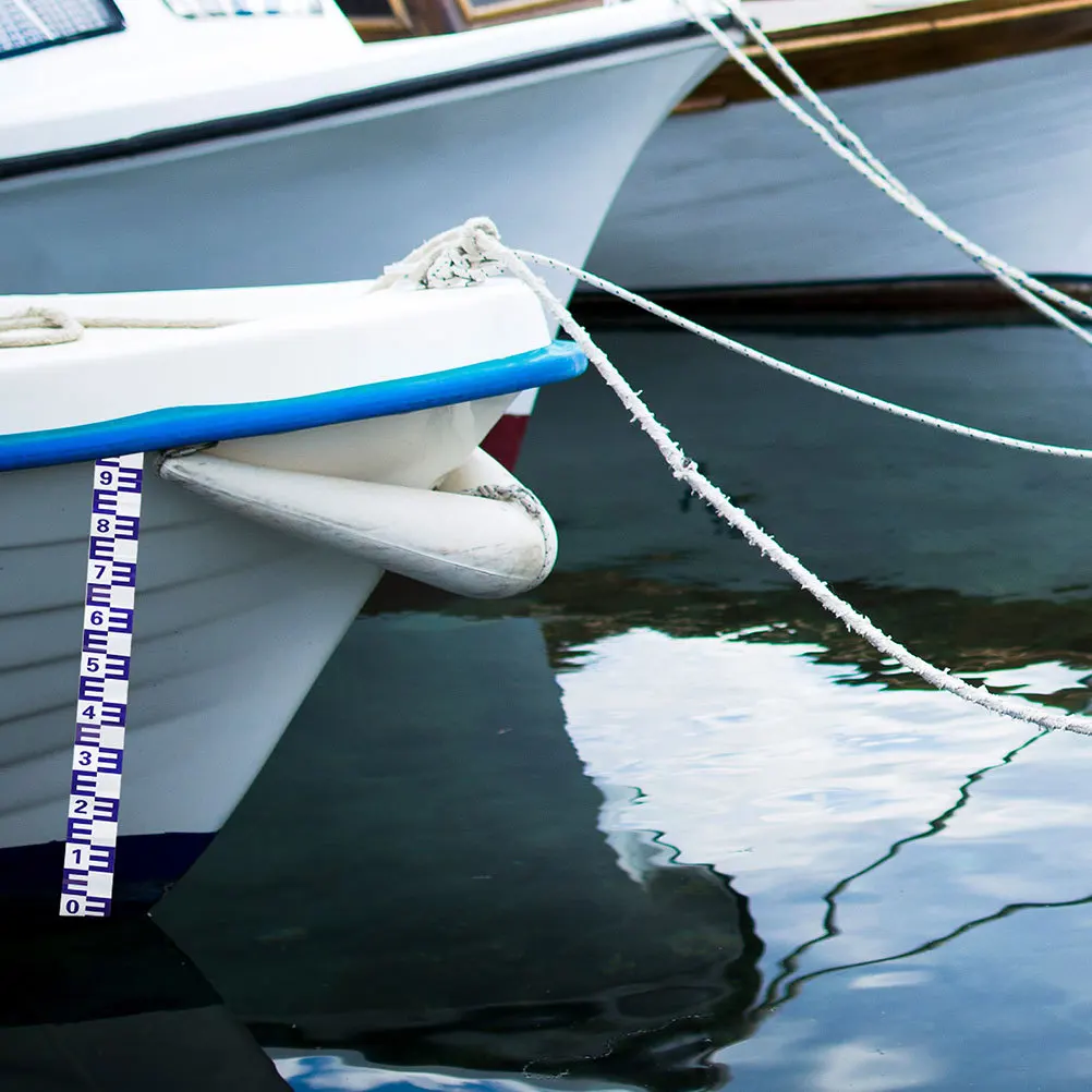 

2Pcs Self Adhesive Water Level Gauge Stickers Reflective Accurate Water Depth Measurement Rulers for Pool Pond Aquarium