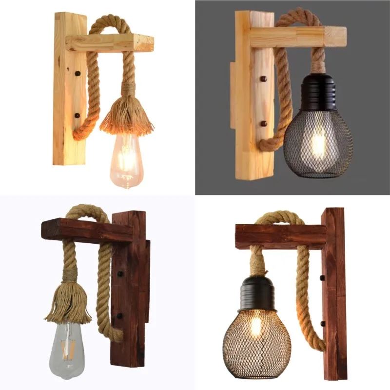 

Retro Industrial Wind Wall Lamp Coffee Restaurant Bar Bedroom Aisle Decorative Wall Lamp(Without bulb)