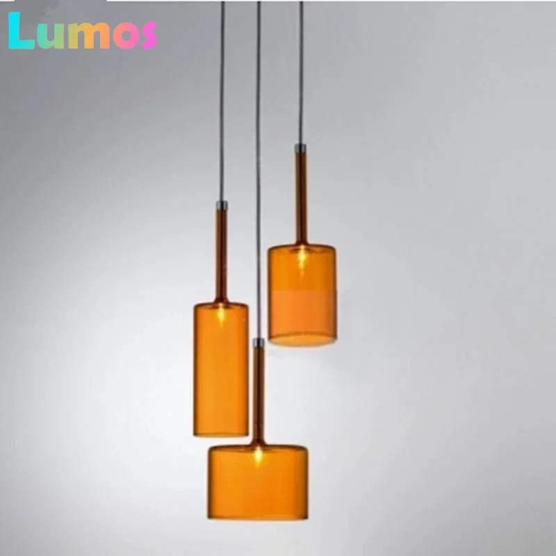 

Italian Minimalist Designer Restaurant Chandelier Bar Glass Cup Hanging Light Bedroom Home Decoration LED Lighting Pendant Lamp