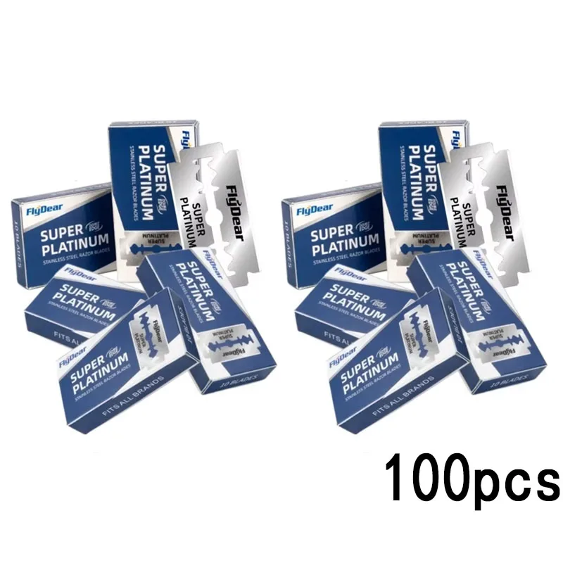 

10-100Pcs Retro Stainless Razor Double Edge Razor Blades Men'S Safety Razors Professional Barber Tool Shave Hair Removal Razor