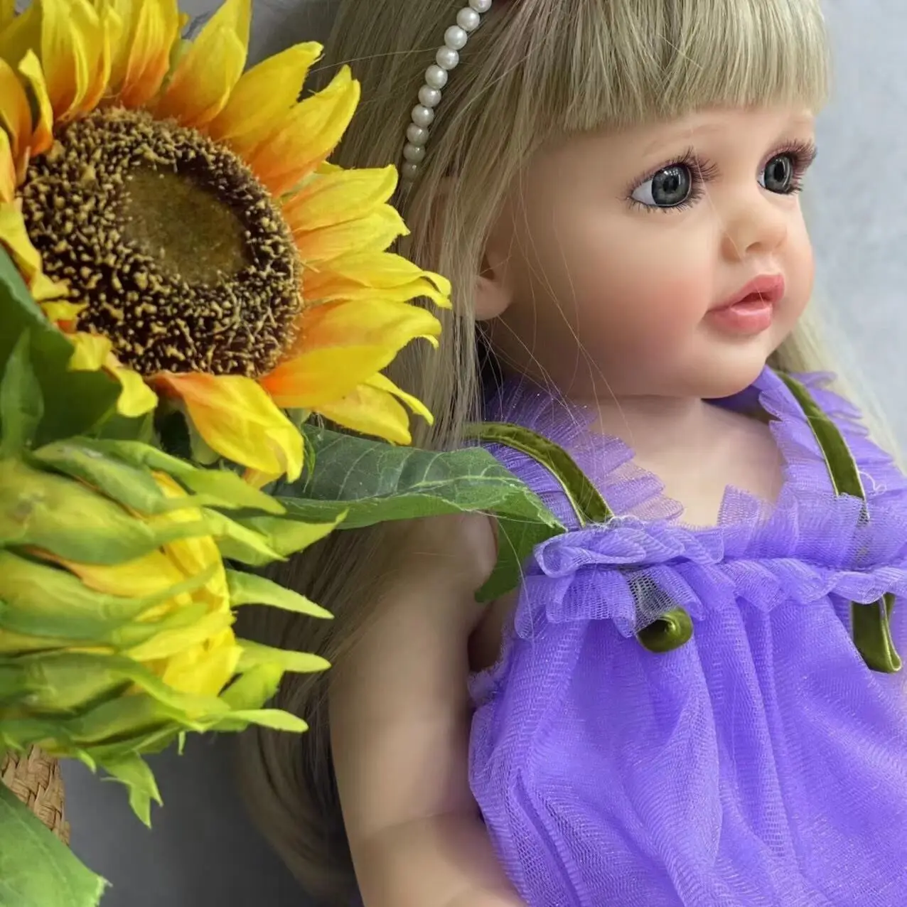 

Кукла NPK 55 см, реалистичная, как живая, в стиле реборн, маленькая принцесса Бетти, с мягким виниловым телом, как настоящий младенец, с блондированными волосами