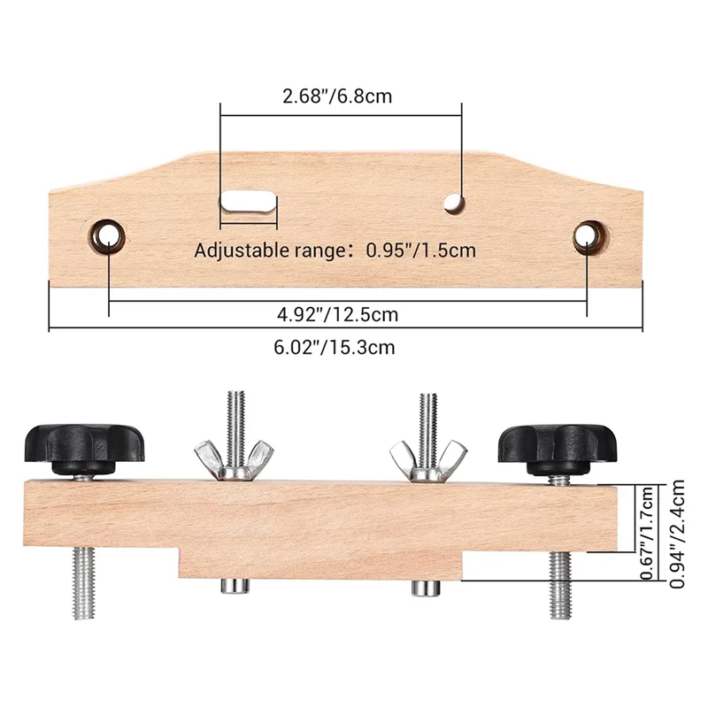 

L67A Pro Guitar Bridge Clamp, Entry Level Bridge Clamp Acoustic ,for Classical/Acoustic Guitar Accessory Luthier Tools