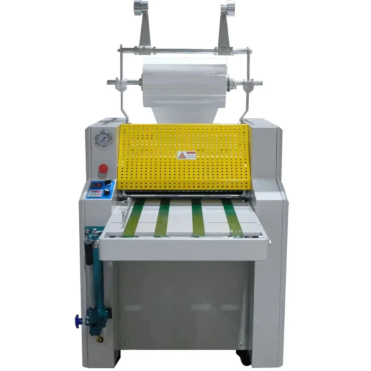 SWFM520A One-year Warranty A2+  High Pressure Hydraulic Oil Heating Manual Large Roll Laminating Machine With Rewinding