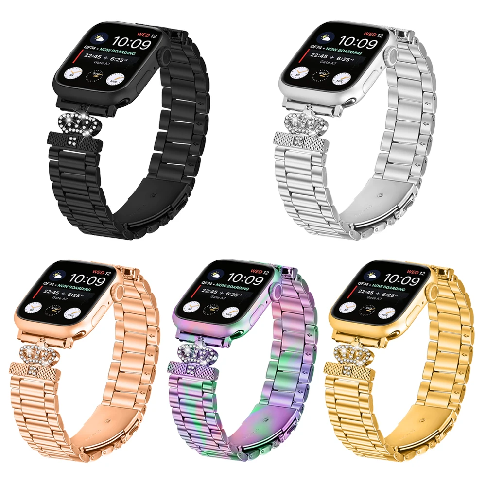 สายสแตนเลสสําหรับ Apple Watch Ultra 2 Band 46 มม.49 มม.38 มม.40 มม.44 มม.42 มม.41 มม.45 มม.สร้อยข้อมือ IWatch Series10 9 8 7 SE 6 5
