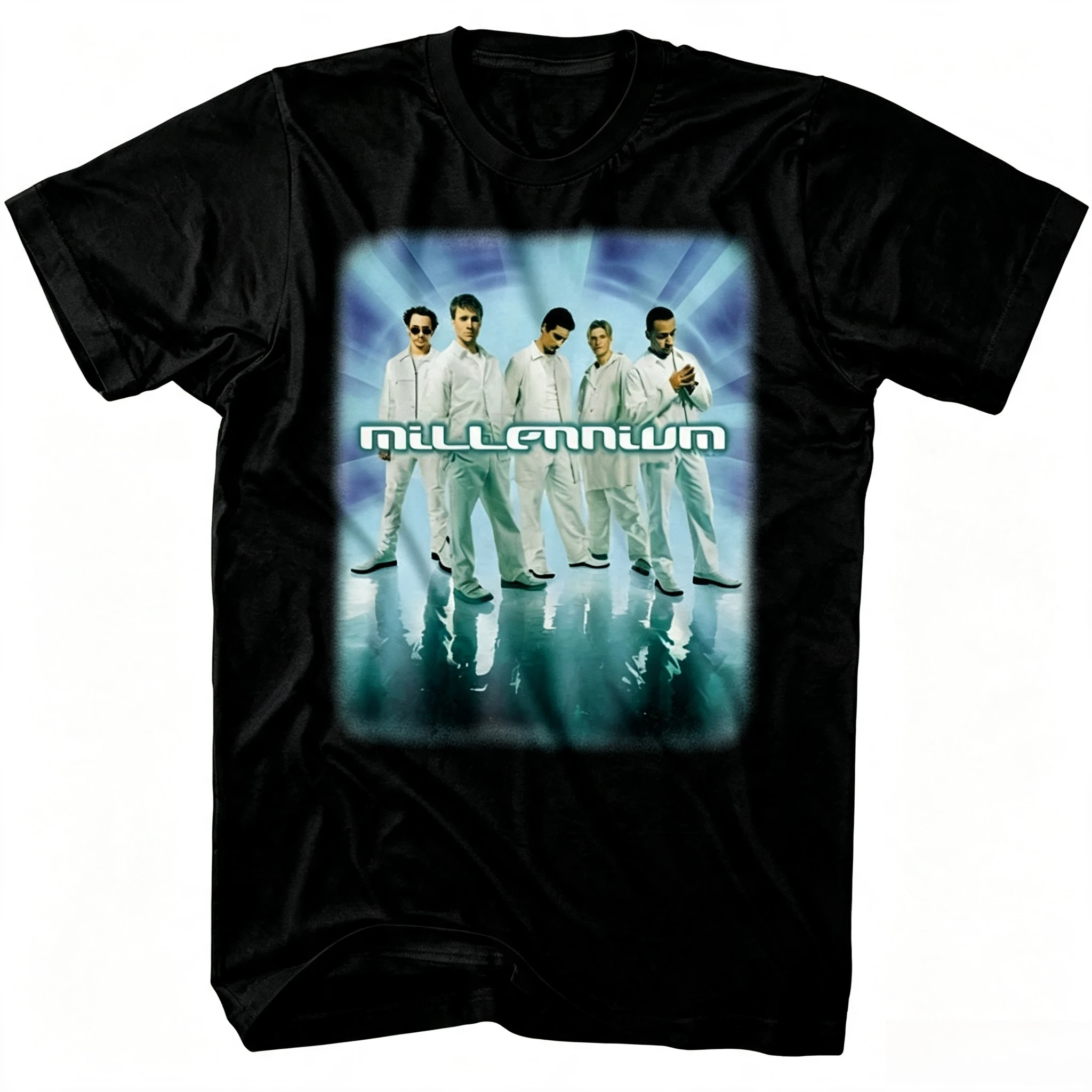 Classic European and American Men's Combination Portrait Printed Top, Backstreet Boys Fashion Short Sleeved T-shirt