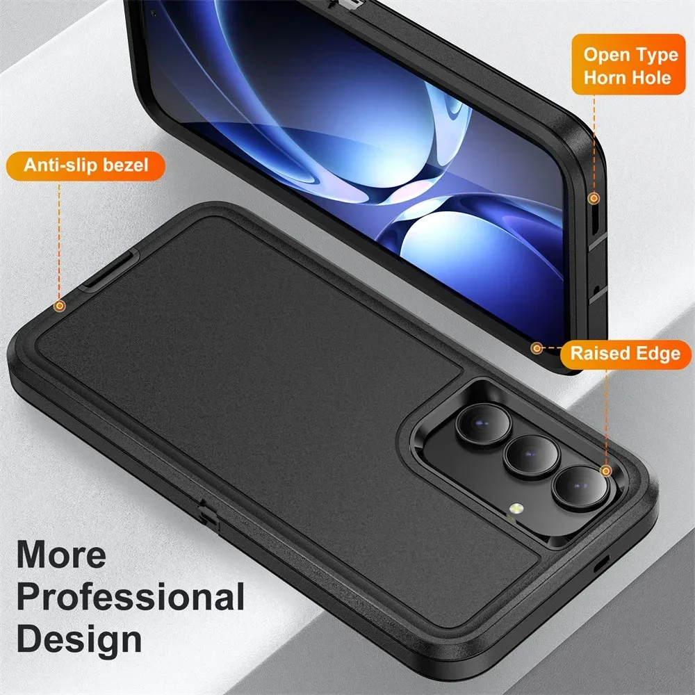 Heavy Ott Armor Shockproof Case For Samsung A57 A37 A27 A17 A07 A56 A36 A26 A16 A06 A55 A35 A25 A15 A05S Protection Cover