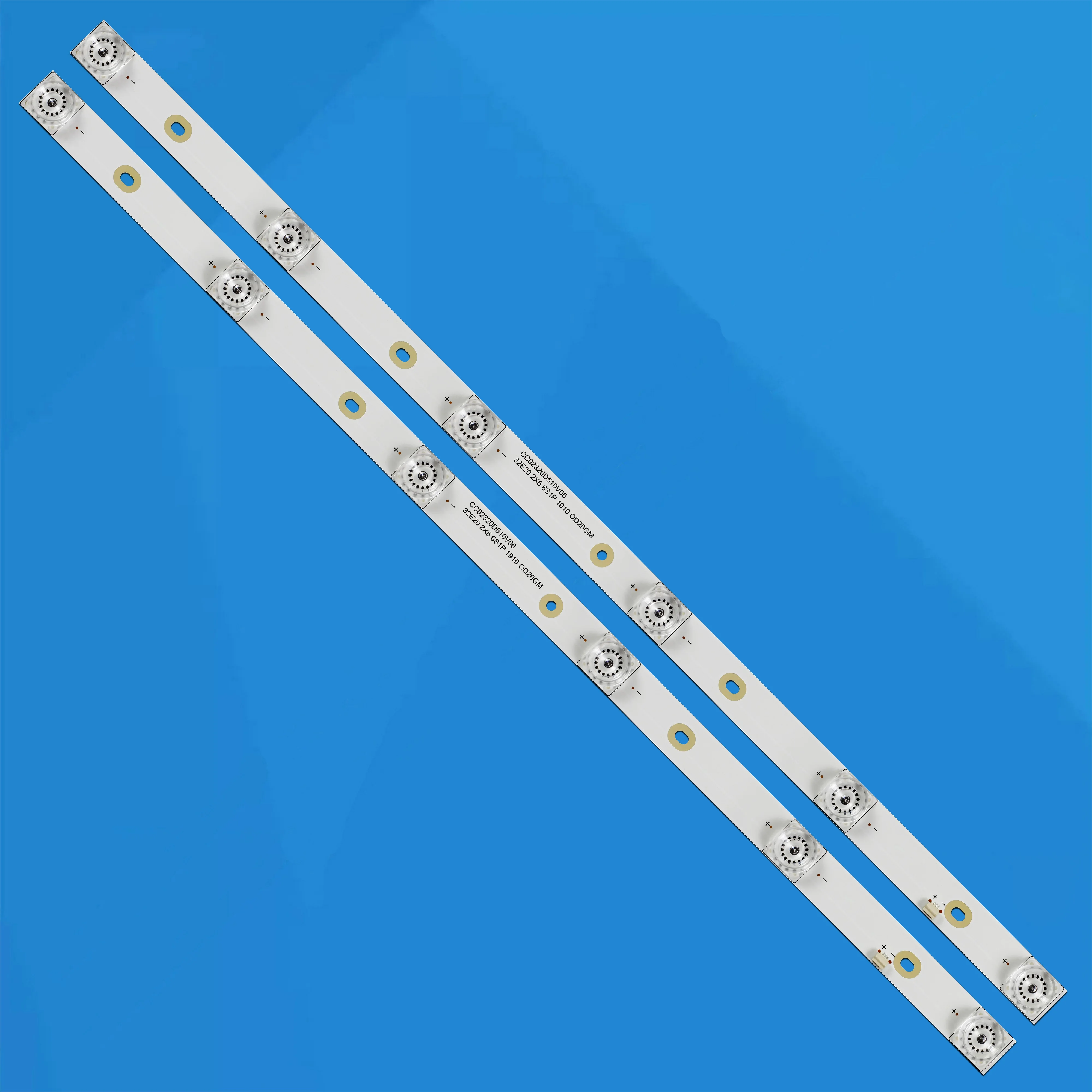 

6 В, 510 мм, 2 шт./компл., светодиодная подсветка телевизора CC02320D510V11 для 32-дюймовых светодиодных лент 5032B 5032A WD32E20 2X6 6S1P 0D25