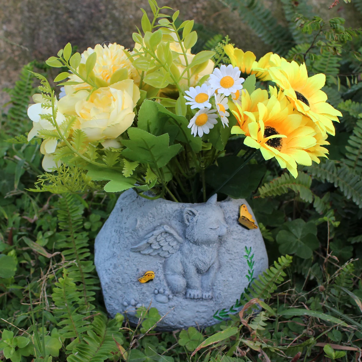 1 تذكار زهور القطط، تذكار فقدان القطط، جرة رماد القطط، مناسبة لمحبي القطط #1