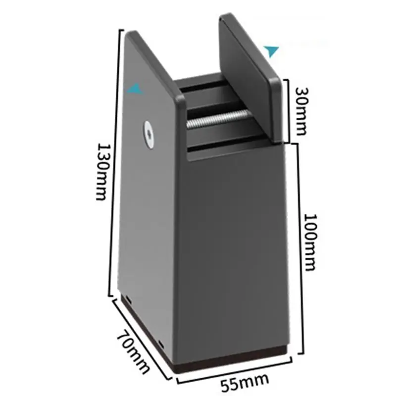 SDFC-1Set رافعات السرير القابلة للتعديل 4In رافعات الأثاث مع مشبك لولبي لسمك الأثاث 0-1.6In للطاولة