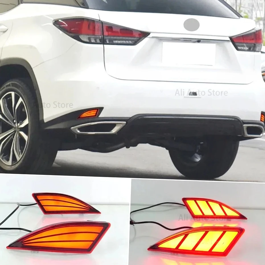 

Car LED Lights For Lexus RX300 RX350 RX450h 2020 2021 2022 Rear Bumper Reflector Turn Signal Brake Light Fog lamp