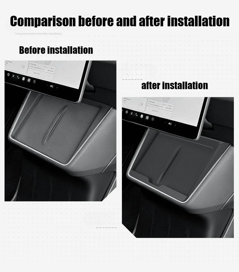 Für Tesla Model Y 2025 2026 Standard Center Kabelloses Ladepad Rutschfeste Telefonladematte Schützende Auto-Innenausstattung – Detail 10
