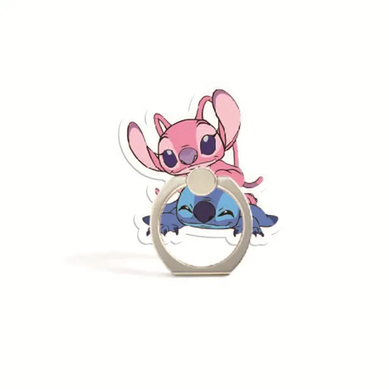 Disney Stitch Cartoon Mobile Phone Holder for Male Female Cute Universal Folding Replicate Mobile Phone Finger Ring Holder Gifts