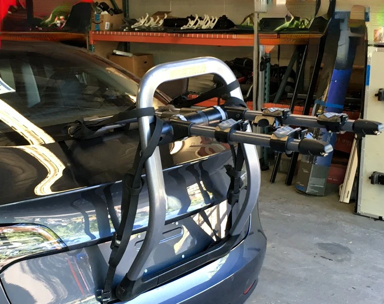 Car Vehicle-Mounted Bicycle Frame Fullback Hanging on Back of Ear Trunk Sedan SUV Bicycle Rack