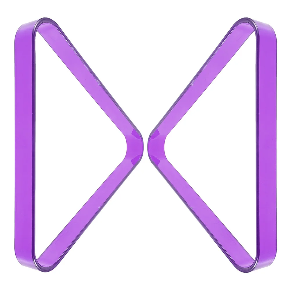 2 pezzi triangolo da biliardo solido porta piscina per PC tavolo da biliardo organizzatore di palline per forniture per tornei di club triangolo da biliardo