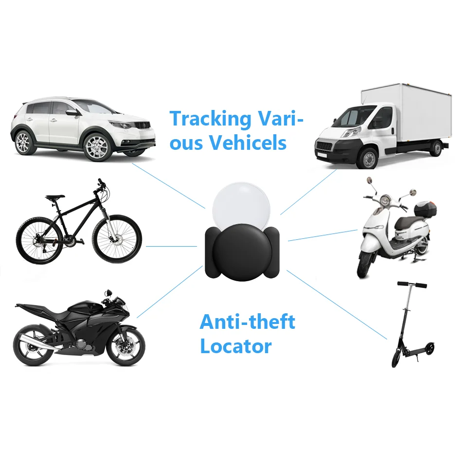 GPS Tracker Strong Magnetic Car Vehicle Tracking Anti-loss Positioning Device Car Locator Work with Apple Find My APP