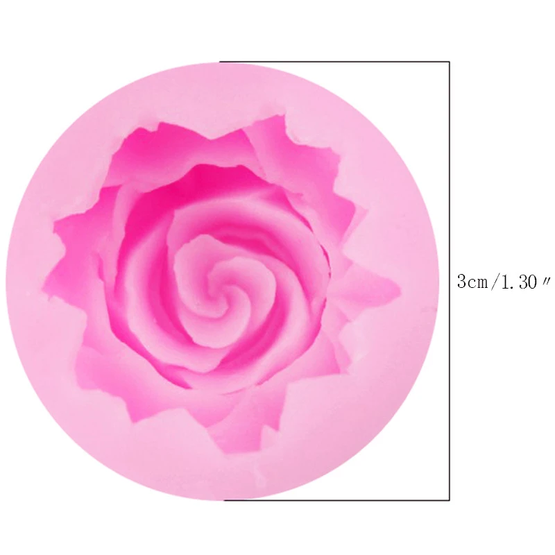 1PCS  Flower Bloom Rose Shape Silicone Fondant Soap 3D Cake Molds Cupcake Jelly Candy Chocolate Decoration Baking Tool Moulds