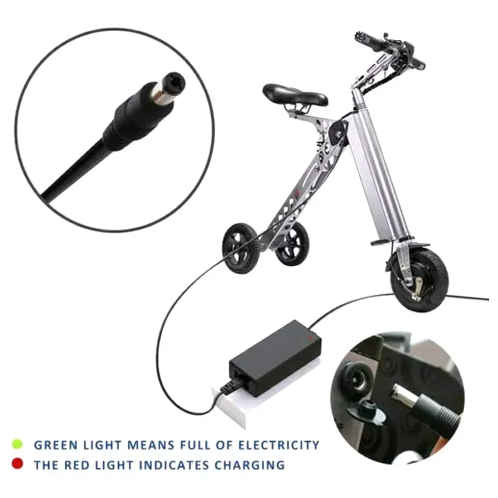 42V 2A Scooter Battery Charger Power Adapter For 36V Electric Bike M365 Power Supply Adapter Electric Bike Powerboard US Plug