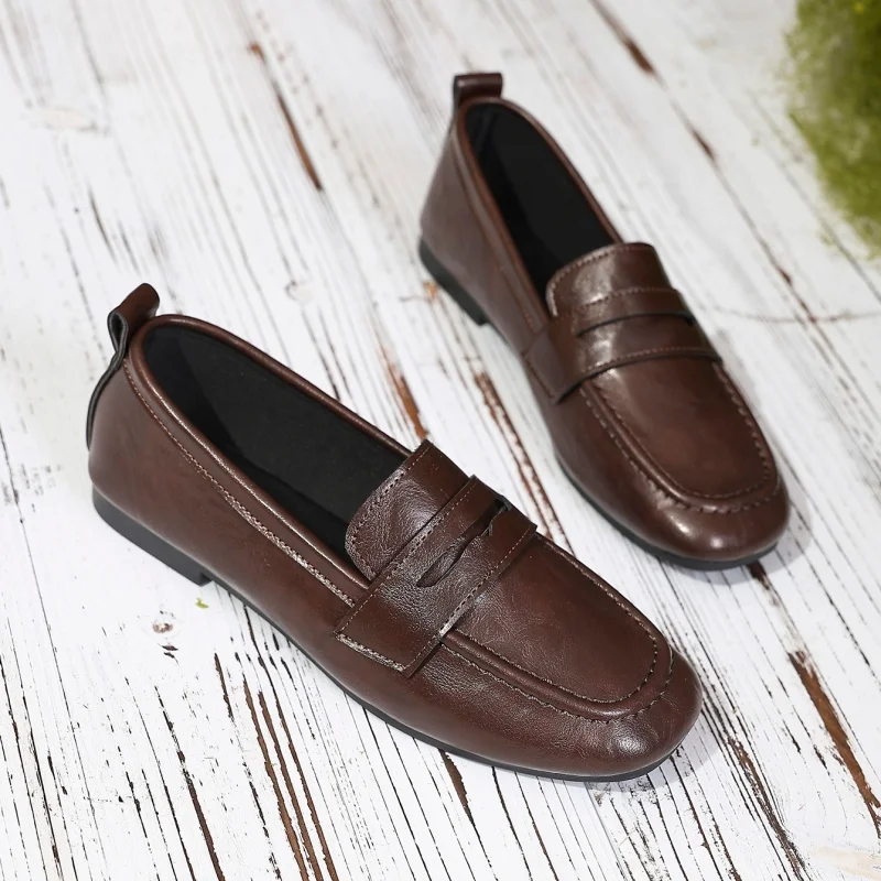 

Women Sneakers 2025 Spring New Genuine Leather Retro German Training Shoes Women Contrast Flat Casual Shoes Women