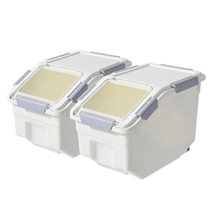 2 Pack Dog Food Storage Container with ScoopLarge Airtight Pet Dog Food Bin Container for Dog Treats Rice Dog Cat Dry Food Bin