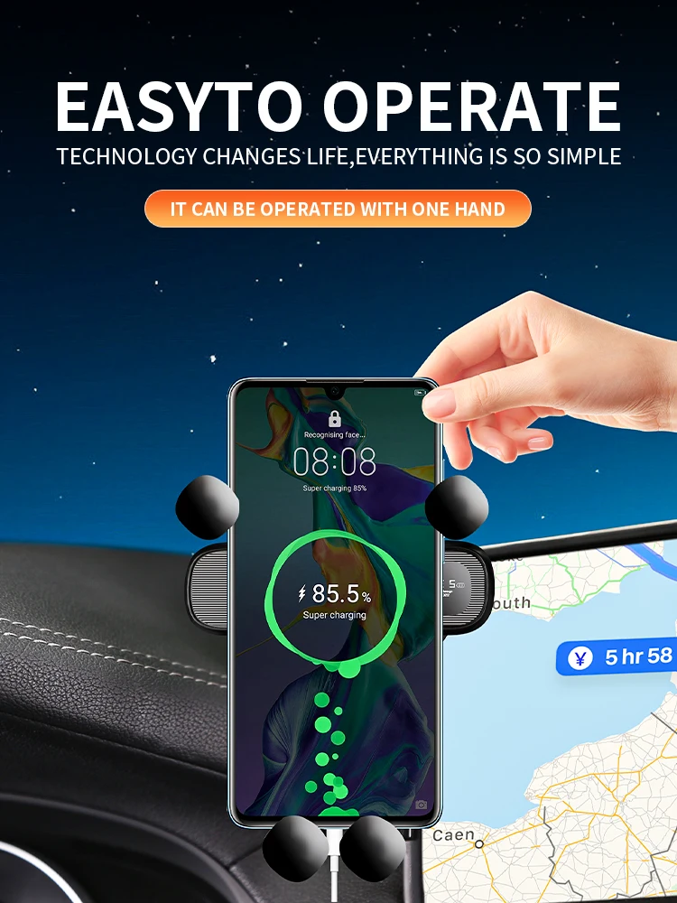 Car phone holder screen For BMW 5 Seres G60 530 540 2024 Clip Air Vent Magnet Mount for IPhone Huawei Samsung Xiaomi and so on