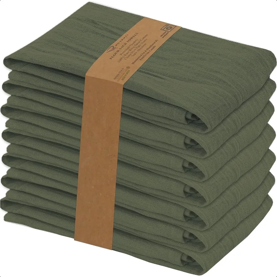 Toalhas de saco de farinha 6 pacotes 28x28 polegadas 100 algodão toalha de chá