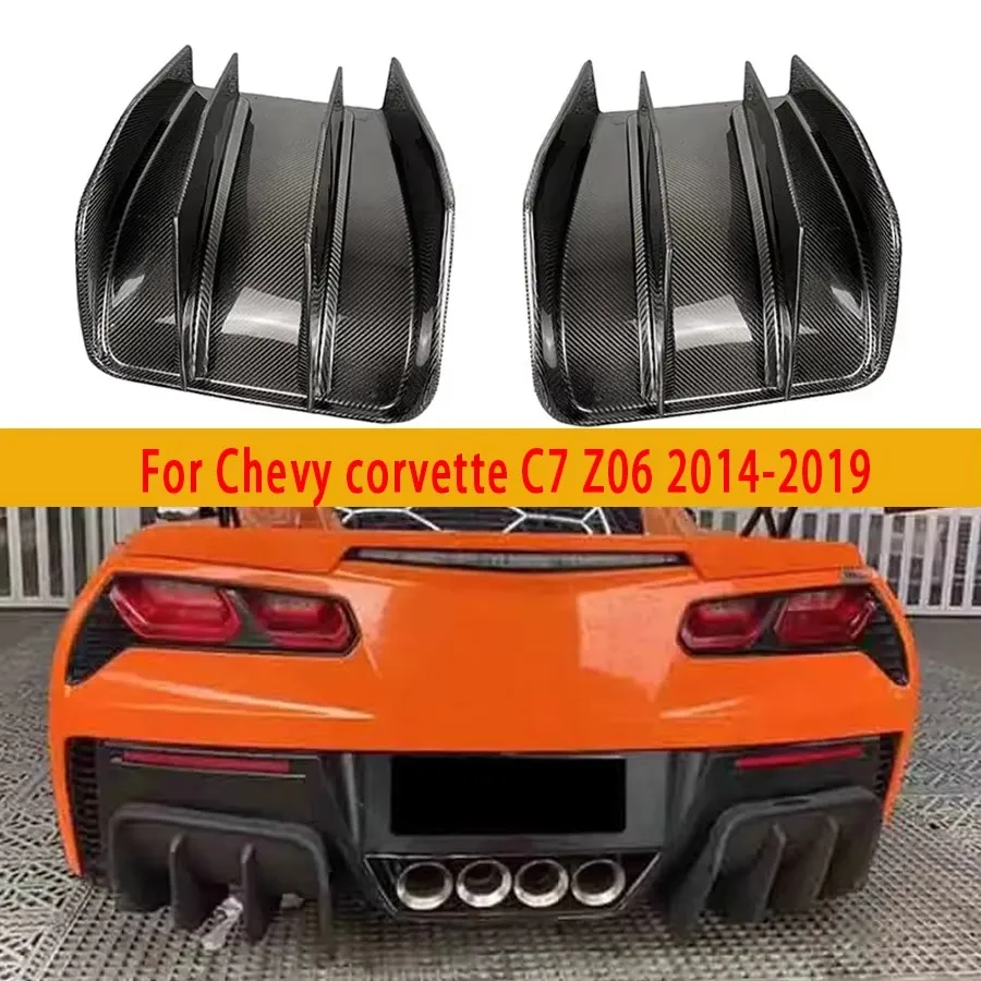 

For Chevy corvette C7 Z06 2014-2019 Carbon Fiber Back lip Car Rear Bumper Diffuser Rear Splitters Spoiler Car Accessories