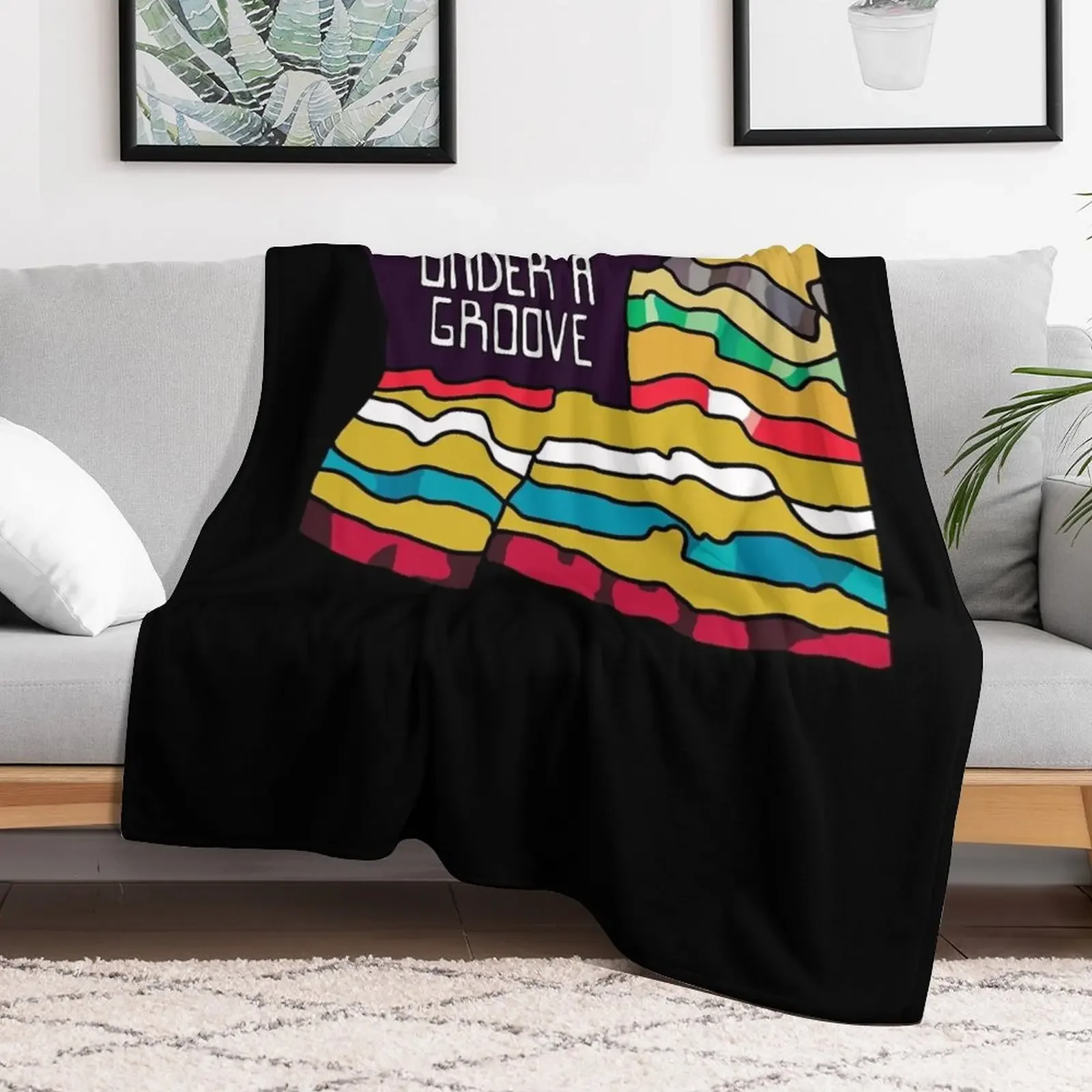 One Nation Under A Groove Funkadelic Quote Throw Blanket Warm Accent Blanket for Living Room Decoration