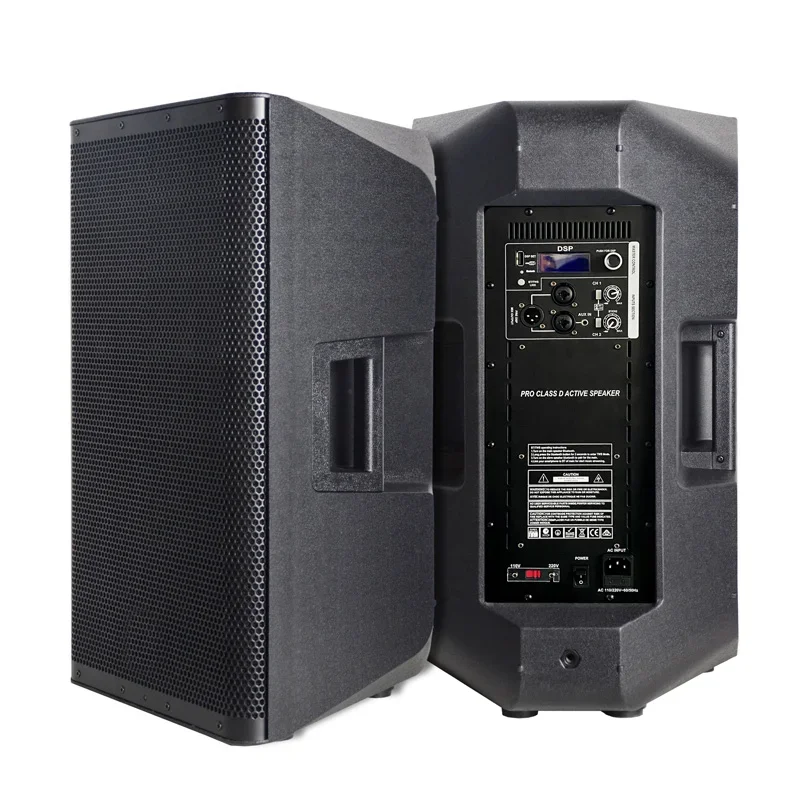 

RQSONIC CAU15D3 15 Inch Active Speaker Powered Speakers Professional Active Portable Audio Speaker for DJ Party