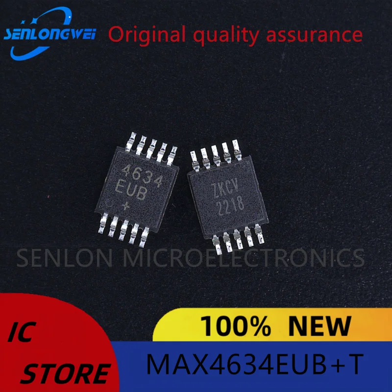 New original MAX4634EUB+T Silk Screen 4634EUB MSOP10 Analog switch logic IC can be BOM matched