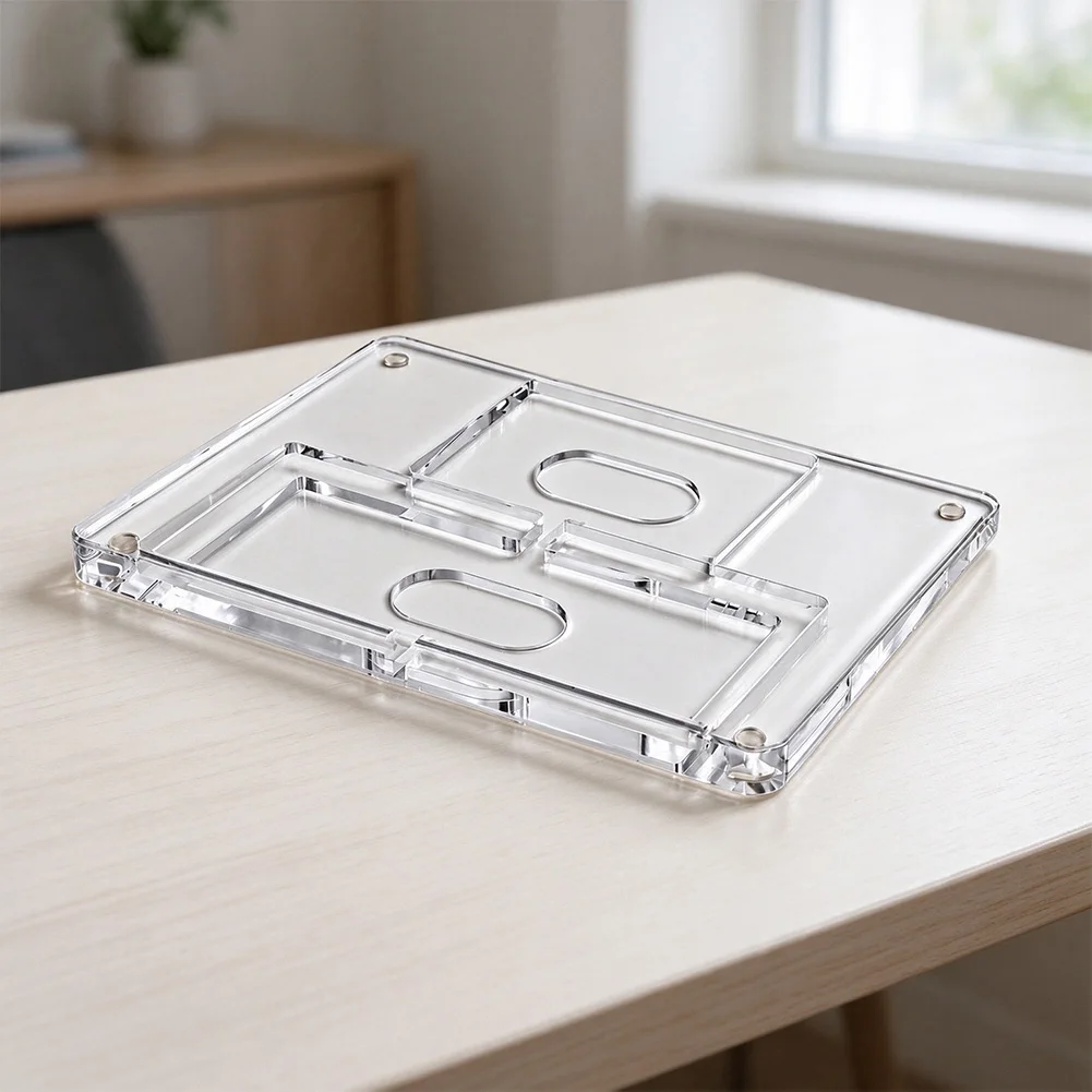 For Acrylic Keyboard Stand For Mac4 Keyboard & Trackpad With Non-Slip Base Anti-Slip Touchpad Bracket Keyboard Accessories