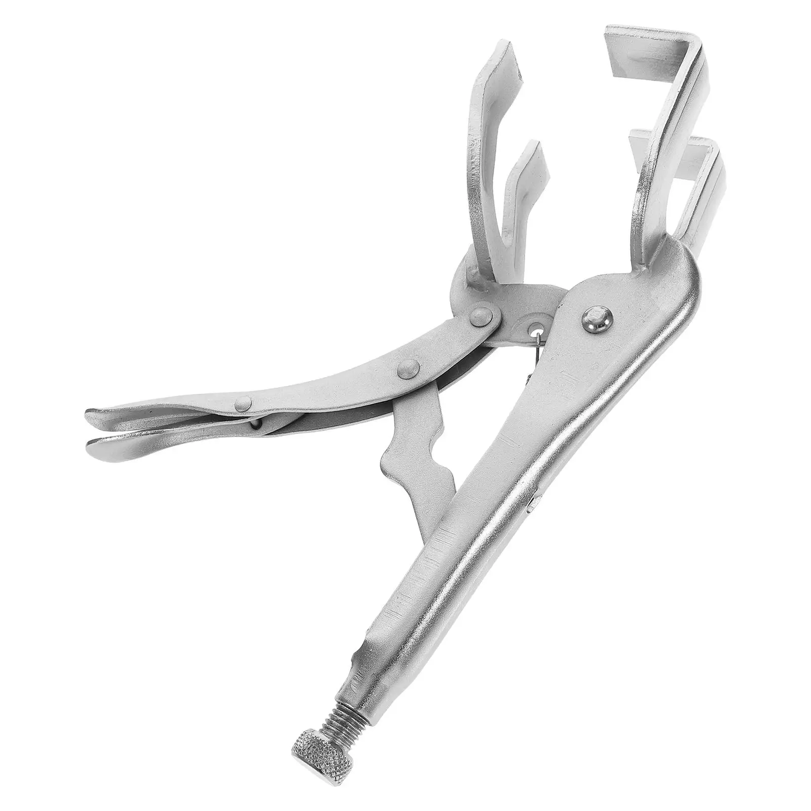 Welding Pliers U-shaped Clamp Pipe Wrench Locking Soldering Clamps Adjustable Holding Folding Plated