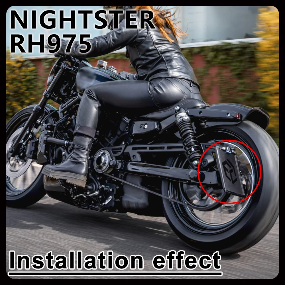 For Harley Nightster 975 / RH975 / RH975S / LED Rear Side-mounted License Plate Holder Kit Tail Tidy Perfect for Bobber