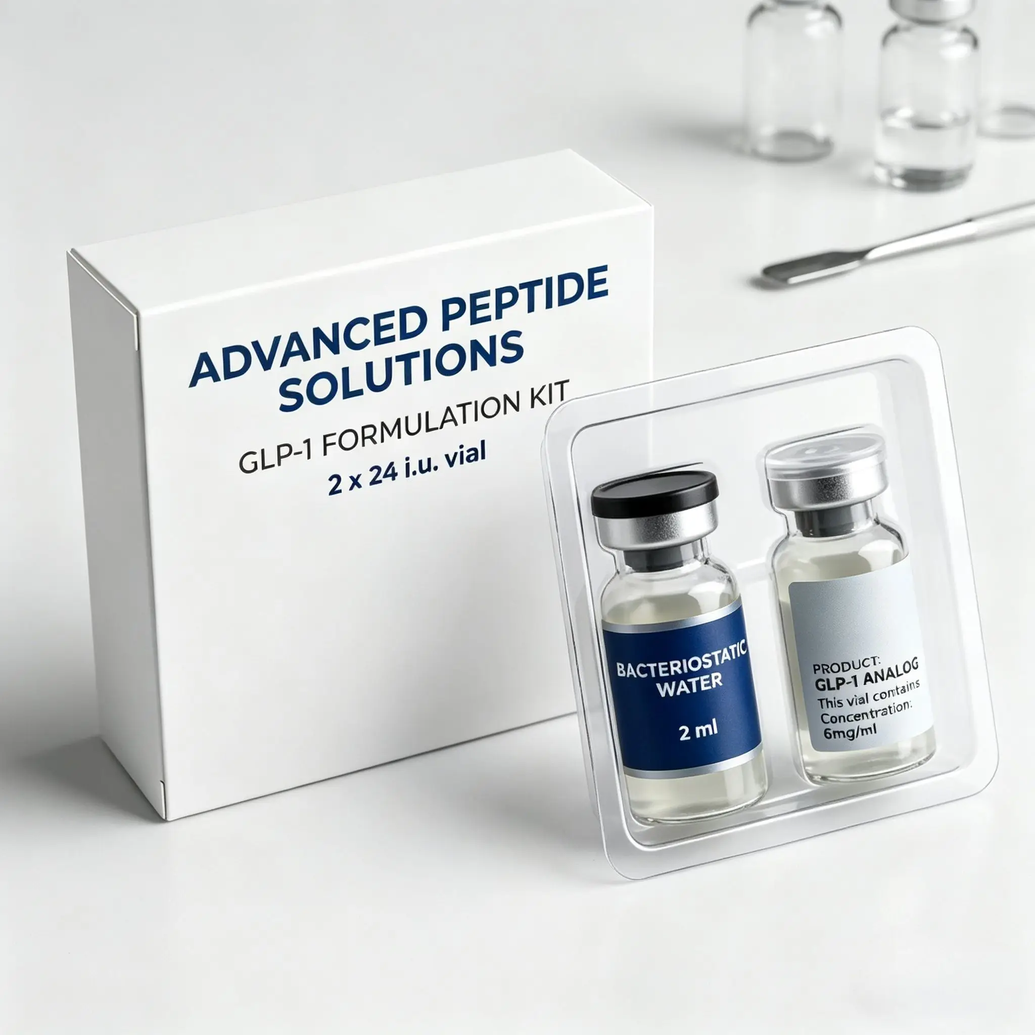

Custom Luxury Packaging Boxes,Inserts & Labels for Peptide Bottles,3ML 10ML 5mg 10mg Vial Set