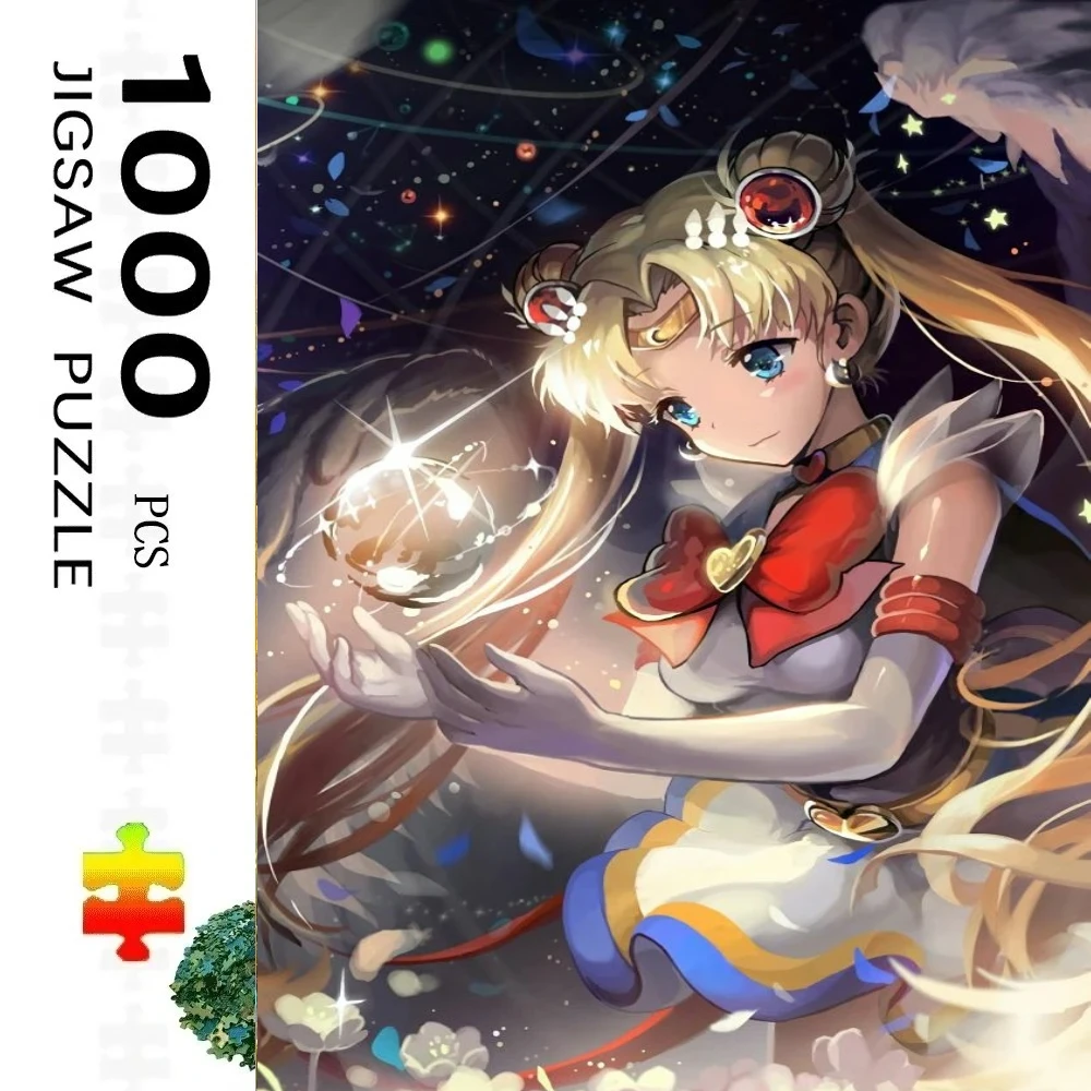 

Adult Jigsaw Puzzle 500/1000 pcs Puzzle Sailor Moon Anime Cartoon Puzzle Decorative Painting Exercise Brain Thinking