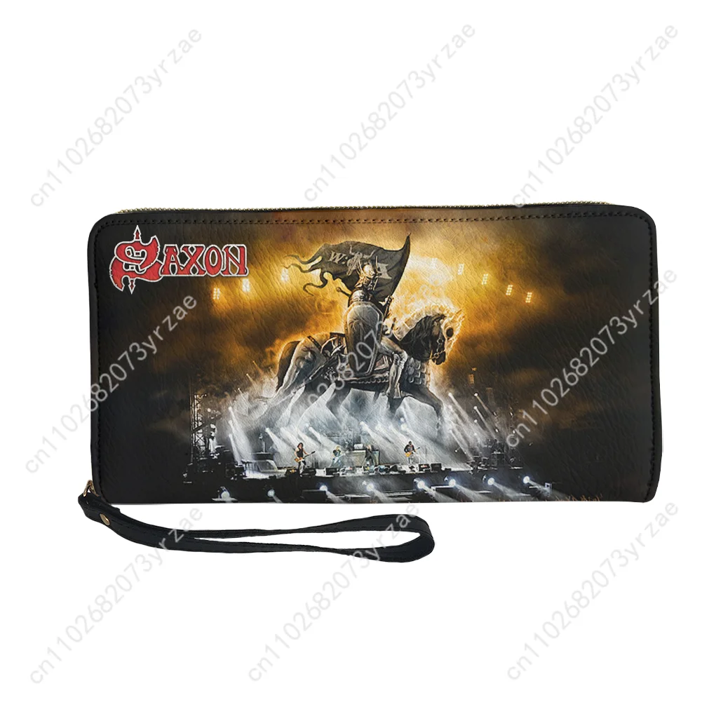 사axon 밴드 지갑 남성 여성 청소년 지퍼 롱 지갑 더블 인쇄 통근자 맞춤형 사진 텍스트 맞춤 제작 지갑