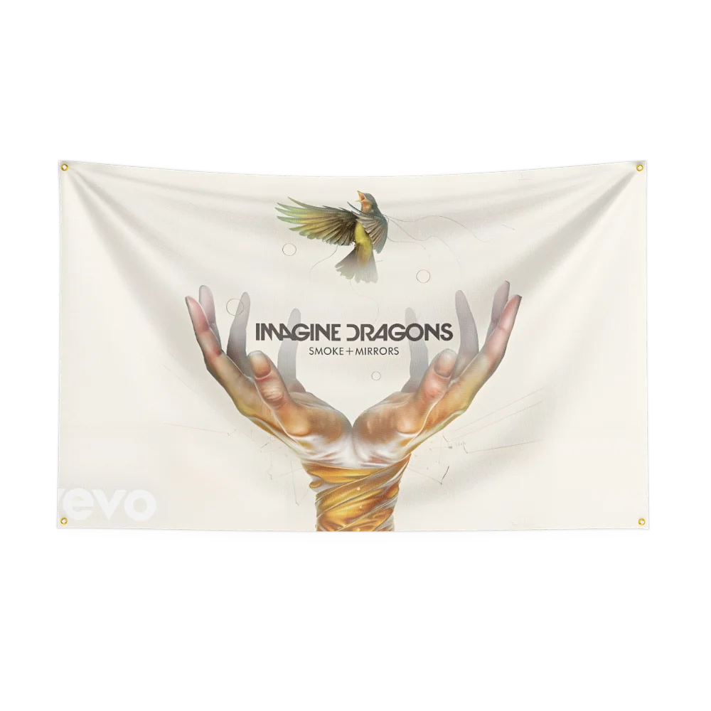 3x5 Ft Heavy Rock Band I-Imagine-Dragonss Flag Polyester Digital Printing Banner for Bedroom Wall Art Out Door Tapestry Decora