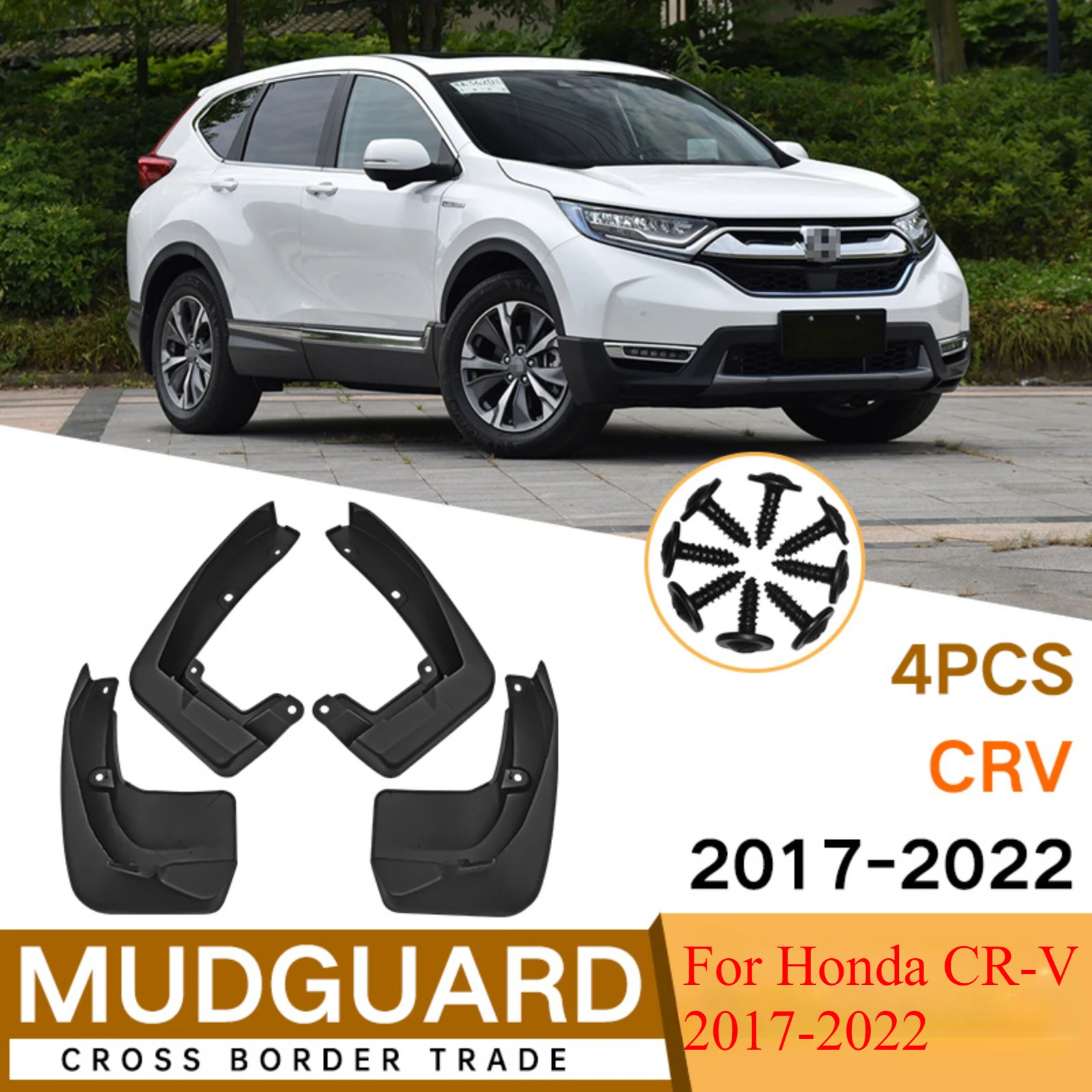 

For Honda CR-V 2017-2022 Car Mud Flaps Hot-Selling Rubber Fender Splash Guards, Auto Exterior Modification Accessories