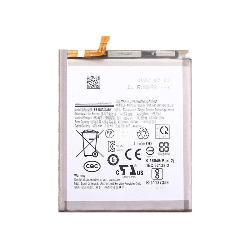 。.for Samsung Galaxy A52 S20FE SM-A5260 G781V Mobile Phone Battery EB-BG781ABY.。