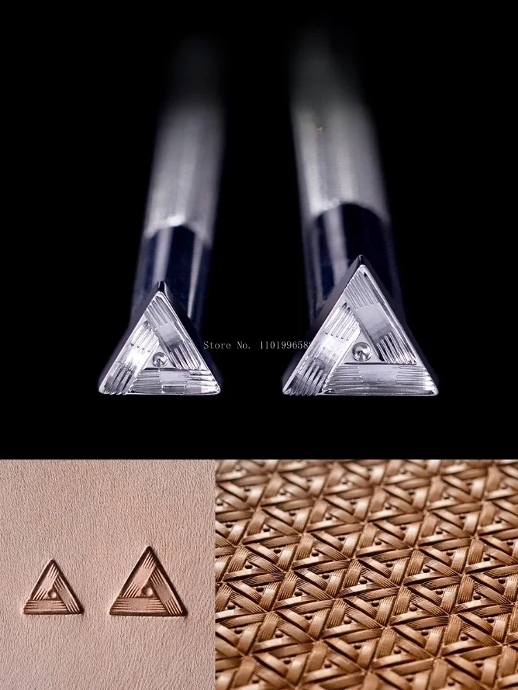 

304 Stainless Steel Woven Basket Series Three-dimensional Leather Carving Tools DIY Handmade Leather Goods Printing Tools