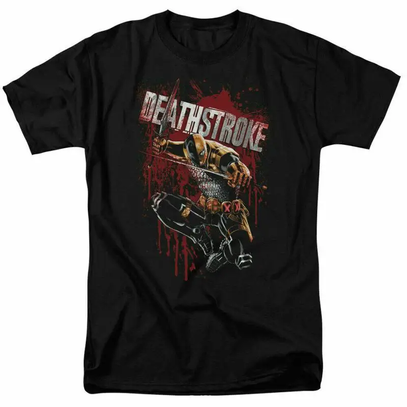 

Футболка Deathstroke Blood Splatter, черная с лицензией комиксов