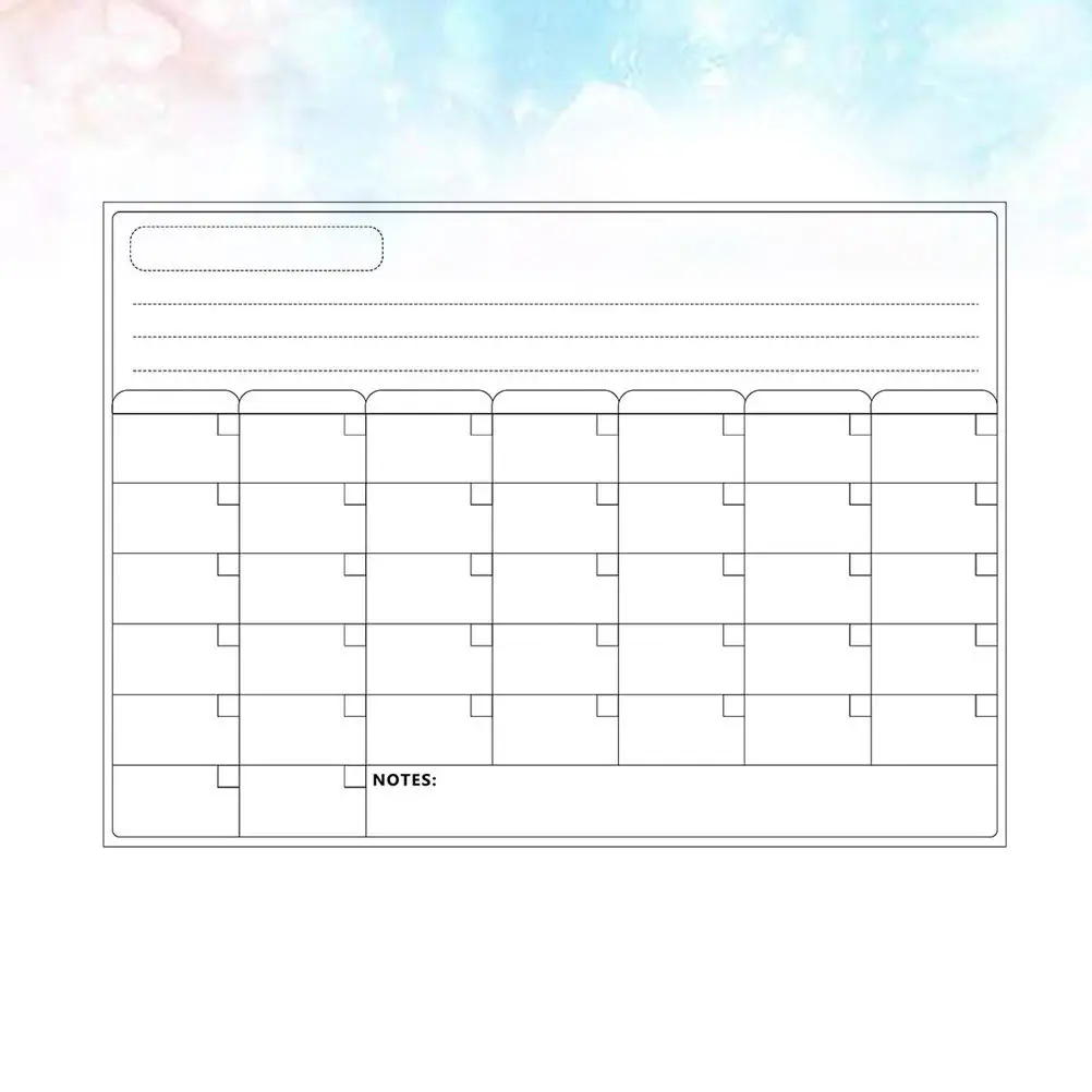 A3 Weekly Schedule Magnet Sticker Pet Writeable Erasable Fridge Planner for Kitchen School Office White Board Schedule Decor