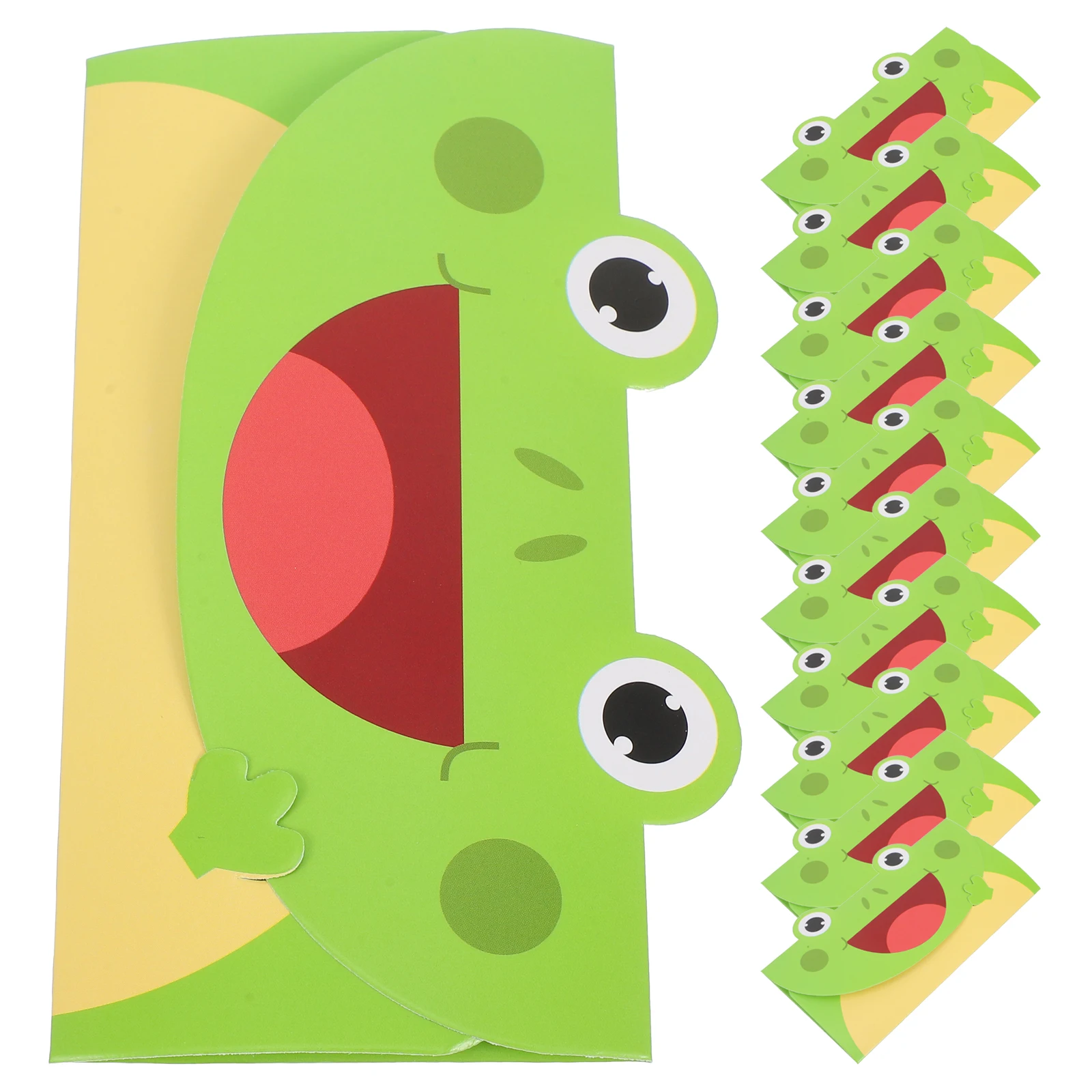 

20pcs Cards Blank Kids Birthday Animal Designs Versatile Use Spacious Interior Portable Happy Birthday Card Size