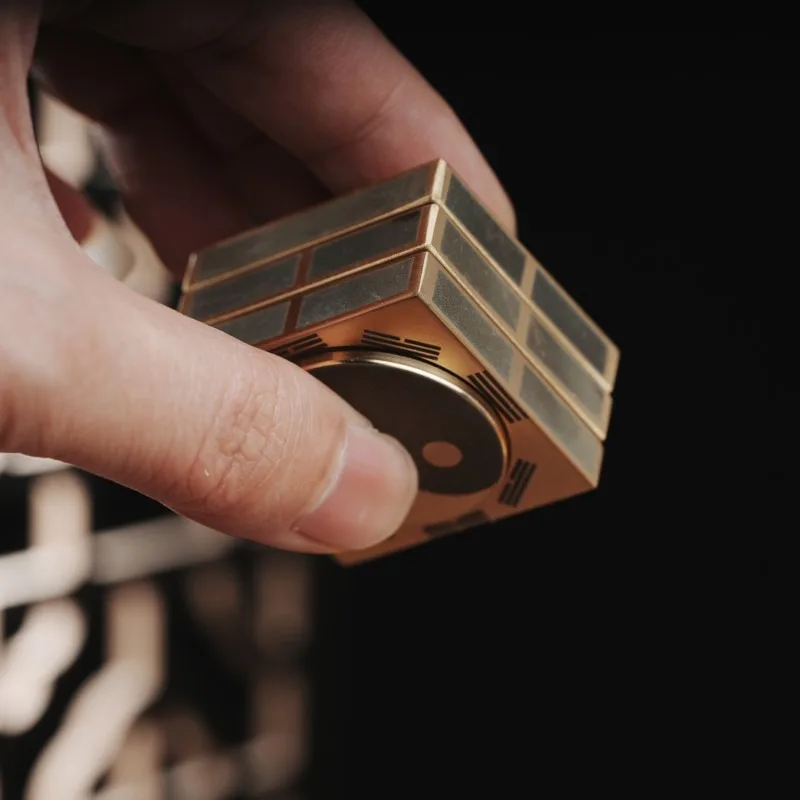 Metaal Koper Fidget Spinner Tol Tip Gyro EDC Stress Verminderen Speelgoed Roterende Verlichten Angst Antistress Decompressie