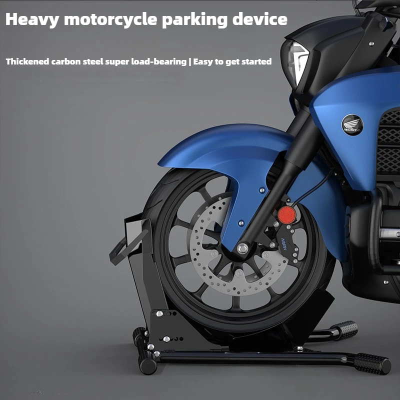 Stojak parkingowy na przednie koło motocykla Jakość ze stali węglowej Uniwersalny wspornik montażowy do parkowania na przednim koło motocykla