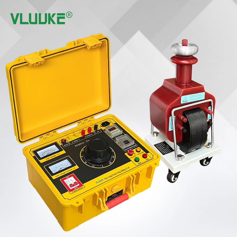 جهاز اختبار Hipot VLUUKE BYQ5kVA (نوع جاف) شاشة عرض مؤشر 5kVA/50kV صب مكنسة إيبوكسي CD تصميم مدمج أساسي
