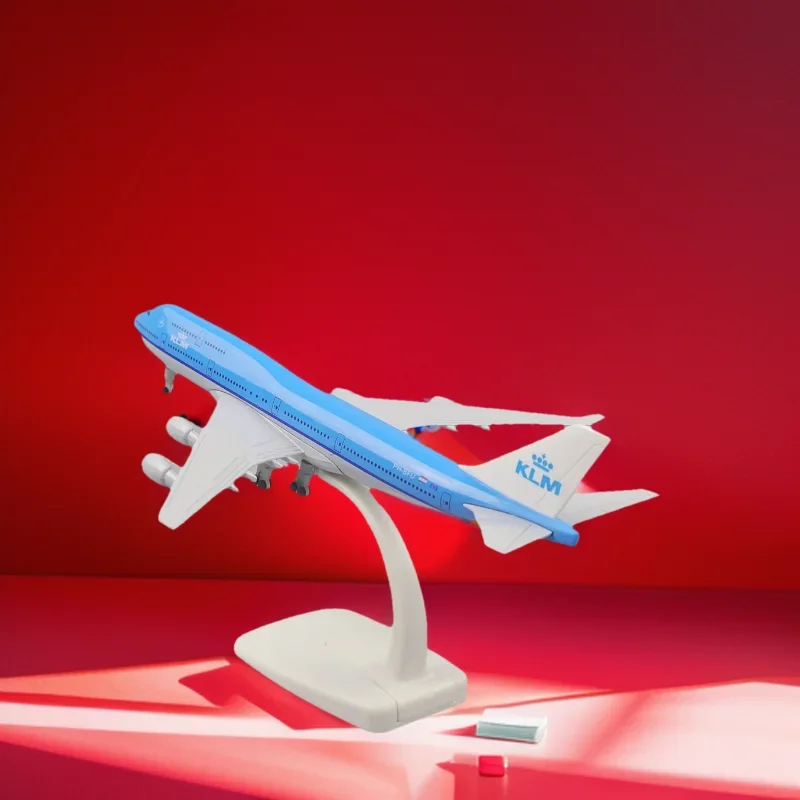 

Игрушечный детский самолет KLM Royal Dutch Airlines Boeing 747 с шасси B747, коллекция моделей самолетов из сплава