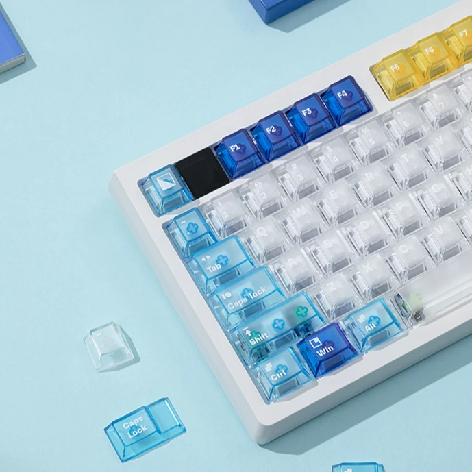 Geometric shape Original high mechanical keyboard Keycaps RGB Transparent anti-fingerprint